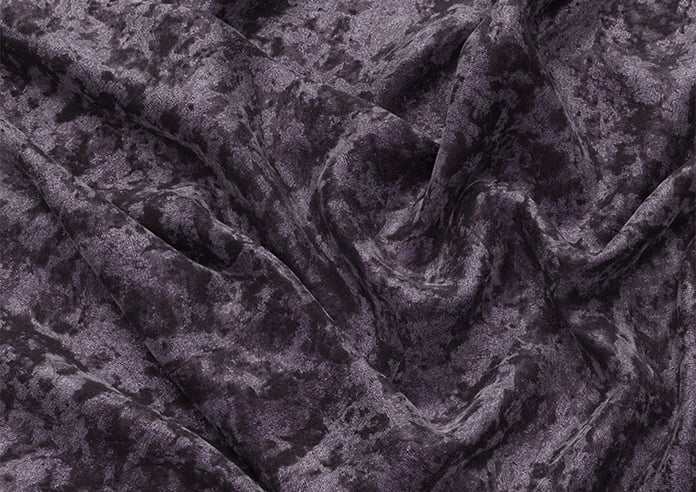 Cyrus Crushed Velvet, Deep Purple - Motorised Roman Blind - Image 4